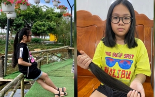 Xúc động câu chuyện 2 học sinh hiến tóc tặng bệnh nhân ung thư