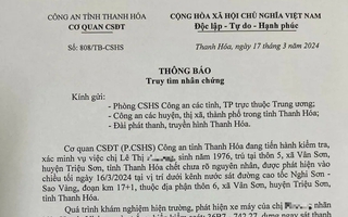 Tìm nhân chứng vụ người phụ nữ tử vong bất thường cách nhà 800m