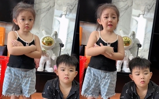 Sơ hở là đánh anh trai, bị mẹ xử lý thì bé gái làm thế này, dân mạng ngậm ngùi: "Sao mà giận nổi"