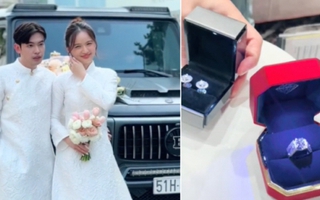 Đám cưới "trĩu nặng" vàng, kim cương và tiền đô hot nhất lúc này, danh tính cô dâu số hưởng chẳng ai xa lạ!