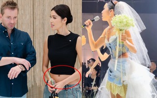 Minh Tú bị soi vòng 2 lớn rõ, một chi tiết trong lễ cưới ngầm xác nhận đang có tin vui?