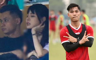 Bạn gái hotgirl của Văn Thanh lọt mắt xanh "cameraman" khi cùng Độ Mixi bất ngờ xuất hiện trên khán đài