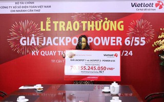 Khách hàng đầu tiên trúng 2 độc đắc Vietlott hơn 70 tỷ đồng