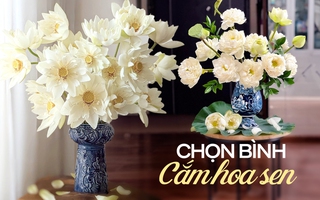 Cách lựa chọn bình cắm hoa sen đẹp "vạn người mê" đơn giản và dễ dàng, đảm bảo chị em nào cũng trổ tài được