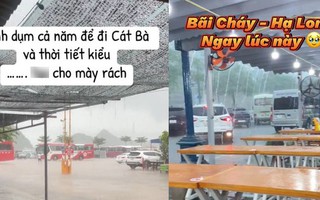 Hàng loạt du khách "rớt nước mắt" vì gặp cảnh mưa ngập: Không thể đi chơi mà còn đối mặt với nguy hiểm