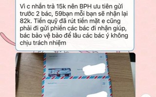 Mẹ có ý kiến về quỹ lớp, trưởng ban phụ huynh "vùng vằng" trả tiền lại thông qua bảo vệ, người khác thì được chuyển khoản