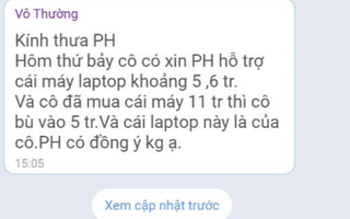 Vụ cô giáo "xin phụ huynh mua laptop bất thành": Lãnh đạo UBND quận 1 lên tiếng