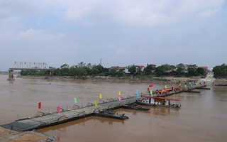 Ngày 30/9, thông xe cầu phao thay thế cầu Phong Châu