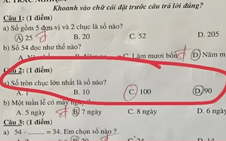 Bài toán tiểu học khiến phụ huynh cũng phải 'đứng hình'