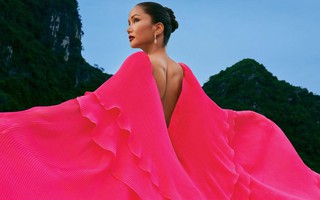 Bộ ba Hoa hậu Hoàn vũ Việt Nam hội ngộ trong BST mới của NTK Lê Thanh Hòa