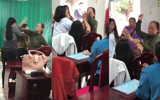 Nữ giáo viên dẫn người nhà vào trường đánh 4 đồng nghiệp, có người chảy máu mũi