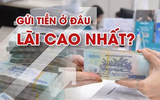 Lãi suất tăng vùn vụt, gửi tiền ở đâu cao nhất?