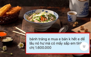 Chủ quán phở bị tố chèn ép nhân viên gây bức xúc: Nghỉ việc trừ "âm" lương, 5 xấp bánh tráng bồi thường 1,6 triệu?