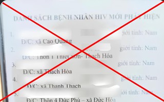 Xôn xao "danh sách người nhiễm HIV" ở Quảng Bình