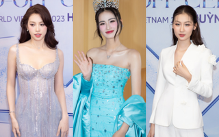 Thảm đỏ hot hôm nay: Tiểu Vy - Quế Anh lên đồ hở đọ sắc căng, Ý Nhi chiếm spotlight trong ngày vắng bạn trai