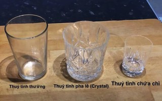 Cốc thủy tinh chứa chì là "kẻ thù" của sức khỏe, đọc mẹo phân biệt này để tránh "bệnh vào từ miệng"
