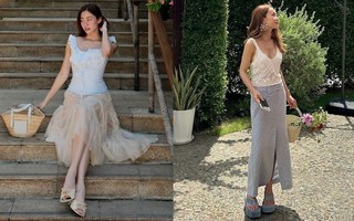 Mỹ nhân Việt mặc chân váy dài đẹp mãn nhãn, chị em không tham khảo quá phí