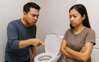 Tôi bấm nút xả 6 lít ở bồn cầu, bạn trai nổi giận mắng là hoang phí