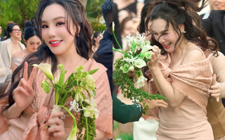 Thêm 1 màn bắt hoa cưới linh nghiệm: Hóa ra Hồ Quỳnh Hương đã bất chấp "xin vía" từ đôi Vbiz đặc biệt này!
