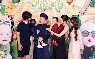 Khoảnh khắc hai con riêng của shark Bình chụp cùng ba mẹ con Phương Oanh gây chú ý