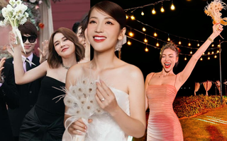Những bó hoa cưới "linh nghiệm" của Vbiz: Sau màn "xin vía" là những đám cưới cực kỳ hoành tráng
