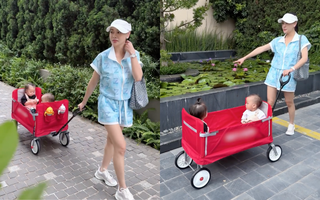 Chiếc xe kéo của Jimmy-Jenny bất ngờ chiếm spotlight trong clip của mẹ Phương Oanh, hội mẹ bỉm đổ xô tìm mua, ngỡ ngàng với mức giá