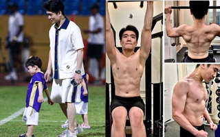 Cậu cả nhà bầu Hiển lọt 'cam thường' trên SVĐ: "Bố đơn thân nghìn tỷ" visual "soái" miễn chê, vào phòng gym còn "đỉnh" hơn!