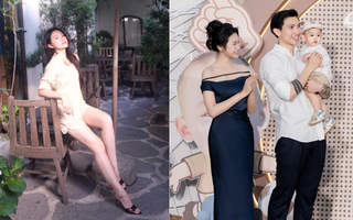 Doãn Hải My tăng 7kg so với thời thi hoa hậu nhưng vóc dáng vẫn nuột nà, đôi chân dài thẳng tắp chiếm trọn spotlight