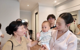 Phương Oanh bị mẹ chồng nhắc chuyện chăm sóc cháu giữa chốn đông người, phản ứng thế nào mà ai cũng khen khéo?