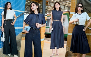 Những chiêu mix đồ với quần jeans và váy liền, giúp nàng công sở sang chảnh hơn trong hè này