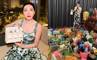 "Phú bà" Ngân Collagen và núi đồ hiệu lạ lắm: Toàn Hermès, Dior... mà nhìn kiểu gì cũng thấy "dại"