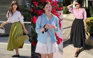 4 mẫu chân váy đẹp nhất để phối cùng áo sơ mi