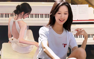 Nữ thần chơi đàn nhưng bóng lưng lại gây sốt: 1 thập kỷ giữ cân nặng 42kg và làn da mướt mắt nhờ 2 cách