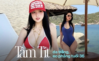 Tâm Tít da trắng, eo phẳng bé xíu ở tuổi 36 nhờ chăm ăn 2 món "đắt đỏ" tăng collagen và elastin