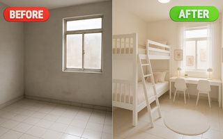 Làm thế nào để cải tạo phòng ngủ 10m² cho 2 con gái tuổi teen theo phong cách Hàn Quốc chỉ với 15 triệu?