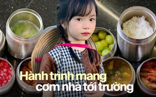 Mẹ Hà Nội nấu cơm 2 bữa/ngày cho con gái mang đến lớp, dân tình "rụng tim" với những hộp cơm nhà đẹp như mơ