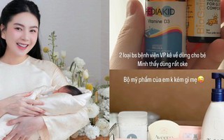 Mai Ngọc khoe "bộ mỹ phẩm" cho em bé: Hội mẹ bỉm phát hiện ngay điều này!