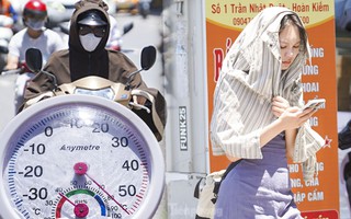Hà Nội vào đỉnh điểm nắng nóng, mặt đường hơn 50 độ C