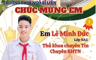 Nam sinh Thủ khoa chuyên Tin viết lời tri ân khiến thầy cô xúc động
