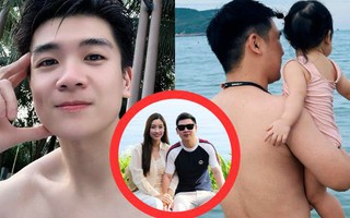 2 thiếu gia nhà bầu Hiển khoe body bên bể bơi, bố đơn thân nghìn tỷ 'ăn đứt' chồng Đỗ Mỹ Linh ở 1 điểm