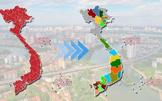 Bản đồ chi tiết 34 tỉnh, thành mới của Việt Nam