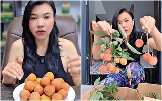 Mẹ Cua Cốm khen vải trứng Phù Cừ ngon nhất, người bán vải Thanh Hà: "Nói năng làm sao để mọi người tôn trọng nhé"
