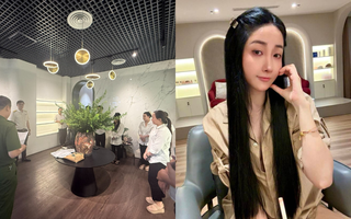 Cận cảnh cửa hàng tại trung tâm Hà Nội của Tiktoker Vũ Hồng Phúc "Cún Bông" vào thời điểm bị khám xét