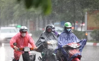Từ chiều nay, mưa mở rộng ra đồng bằng Bắc Bộ, Bắc Trung Bộ