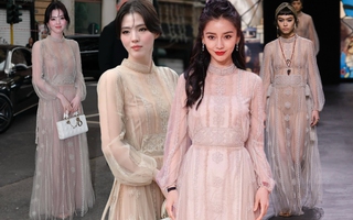 Han So Hee vẫn bị Dior "phân biệt đối xử", diện váy cũ từ 4 năm trước Angelababy từng mặc