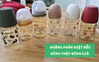 Bình sữa thương hiệu lớn nhưng giá chỉ vài chục: Đáng sợ là thật - giả đặt cạnh nhau cũng khó mà phân biệt được!