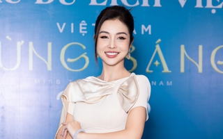 Jennifer Phạm trẻ trung rạng rỡ tại họp báo Hoa hậu Du lịch Việt Nam 2026, hội ngộ dàn giám khảo quyền lực
