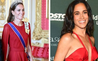Chỉ với một chiếc váy, Vương phi Kate khiến cả thế giới nghĩ tới... Meghan Markle