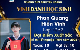 Chân dung thủ khoa khối A của TP HCM đạt điểm tuyệt đối 30/30
