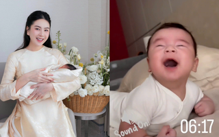 Mới 2,5 tháng nhưng bé Panda đã siêu hóng chuyện, cười khanh khách và tràn đầy năng lượng: Mẹ Mai Ngọc có bí quyết cả đấy!